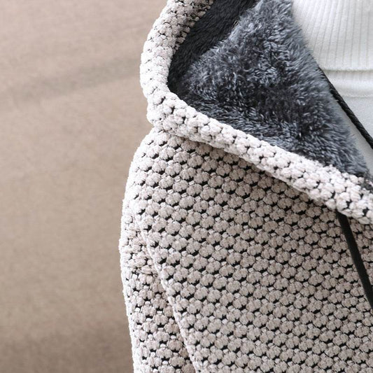 Buycenter Slim Fit Hooded Zipper Sweater for Men - Loose Cardigan Style - Buy Center US