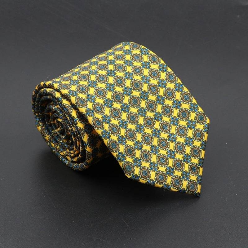 Buycenter Super Soft Silk Ties - 75mm Bohemian Necktie for Men - Buy Center US