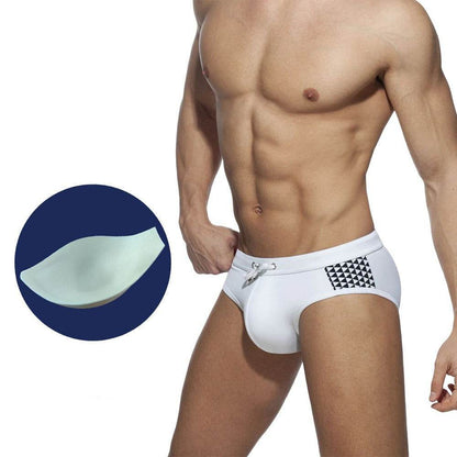 Buycenter Black & White Bikini Briefs with Cups - Sports & Swim Ready - Buy Center US