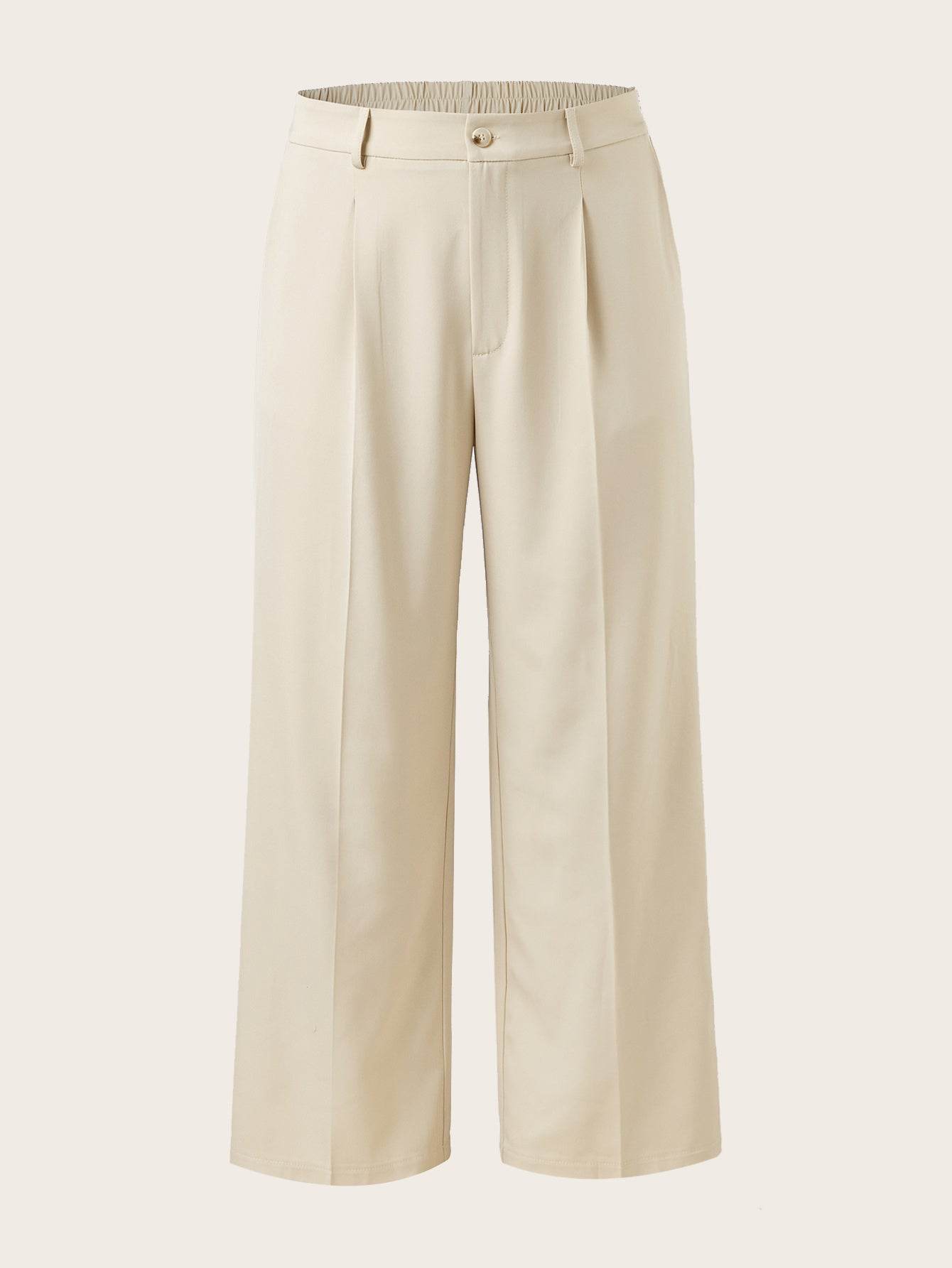 Women's Plus Size High Waist Straight Leg Trousers - Elegant & Casual - Buy Center US