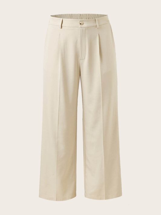 Women's Plus Size High Waist Straight Leg Trousers - Elegant & Casual - Buy Center US