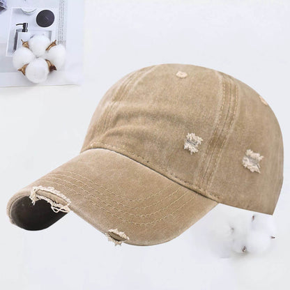 Adjustable Washed Baseball Cap - Embroidered & Printed for All Seasons - Buy Center US