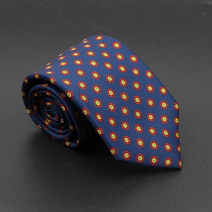 Buycenter Super Soft Silk Ties - 75mm Bohemian Necktie for Men - Buy Center US